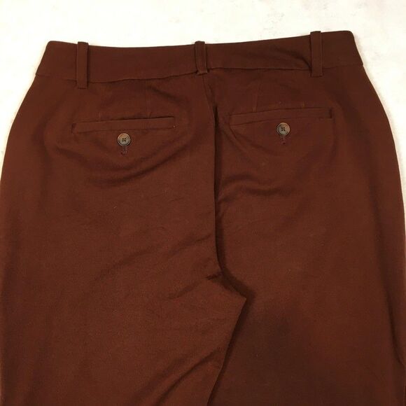 Eddie Bauer Womens 6 Blakely Fit Bootcut Dress Pants Cotton Stretch Burgundy - Picture 14 of 15